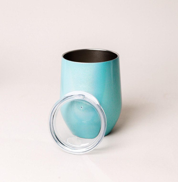 WALABlanks Sublimation Steel Holographic Glitter Wine Tumbler 