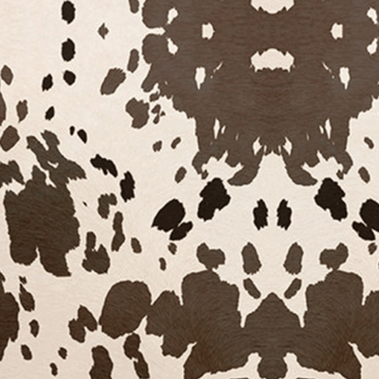 Cowhide adhesive vinyl with a glossy finish for outdoor projects.