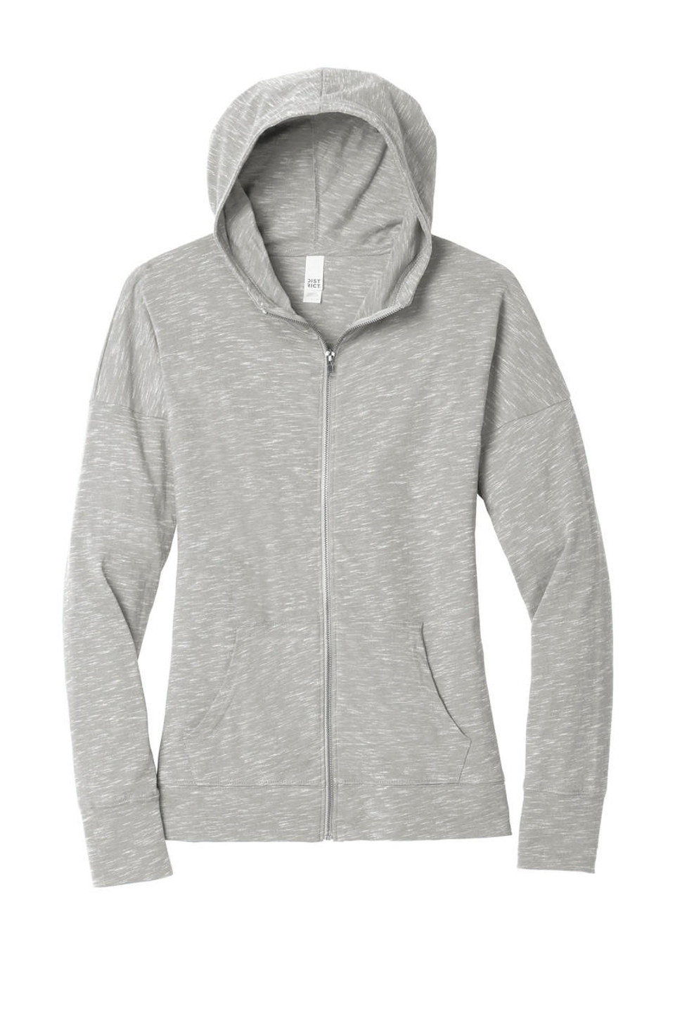 District ® Women's Medal Full-Zip Hoodie - Heat Transfer Warehouse