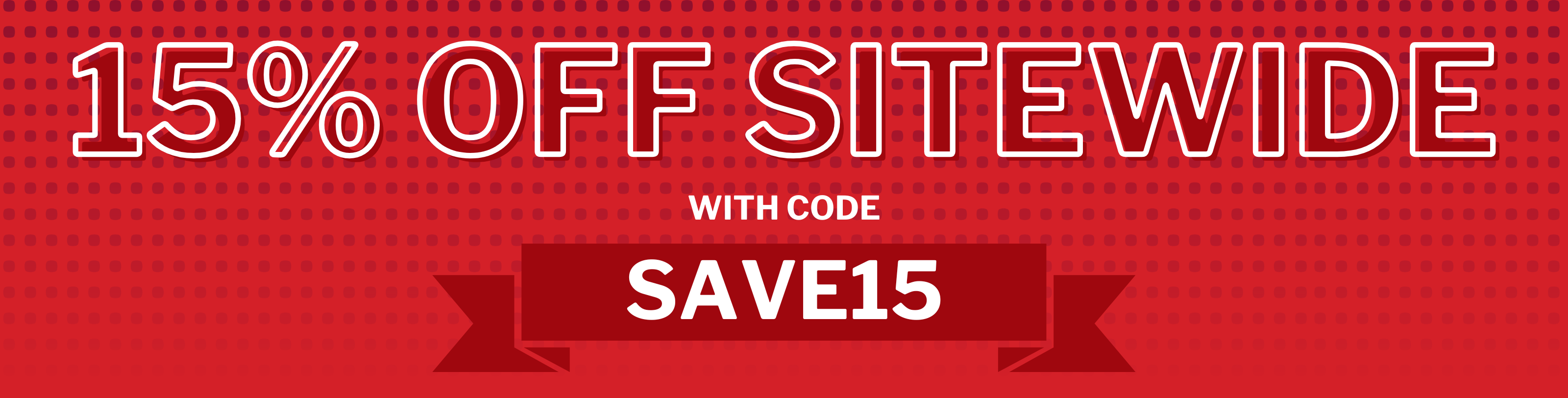 Sitewide 15% Off- desktop