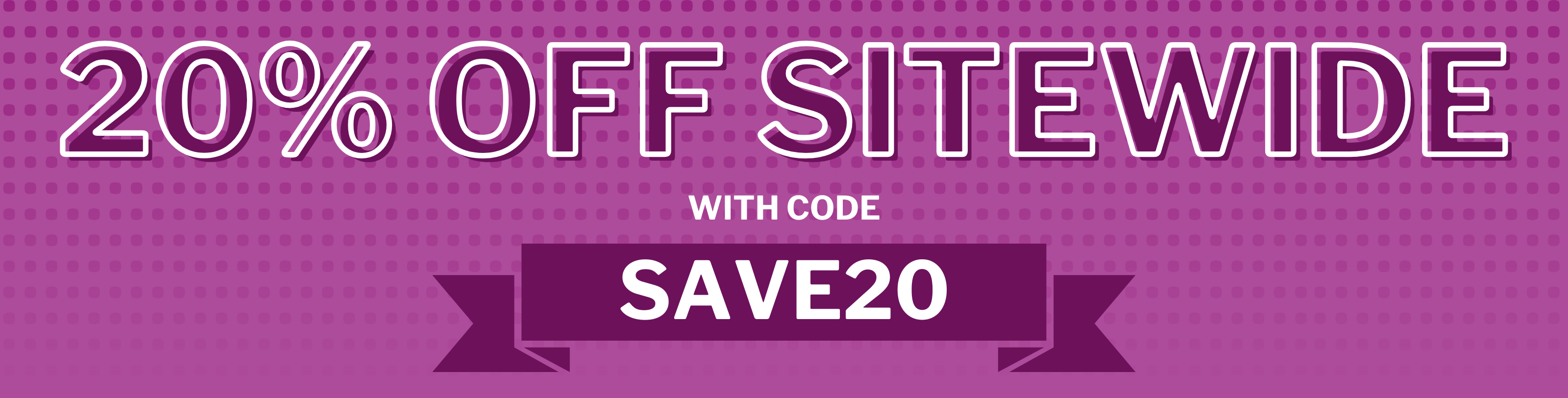 Sitewide 20% Off- desktop