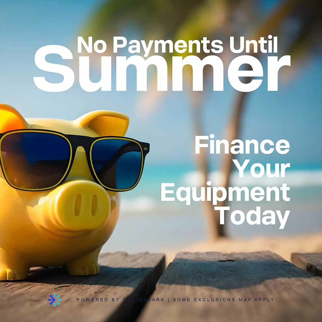 Equipment Financing. No Payments Until Spring with Quickspark. Some exclusions may apply.