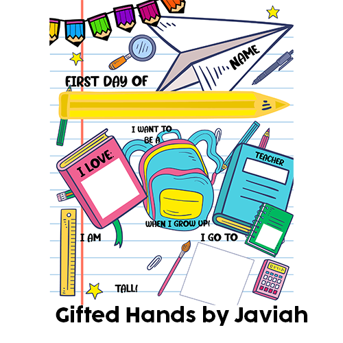 Gifted Hands by Javiah - First Day of School