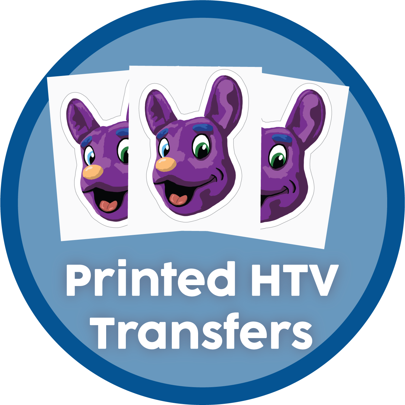 Custom Cut Flock HTV Transfers