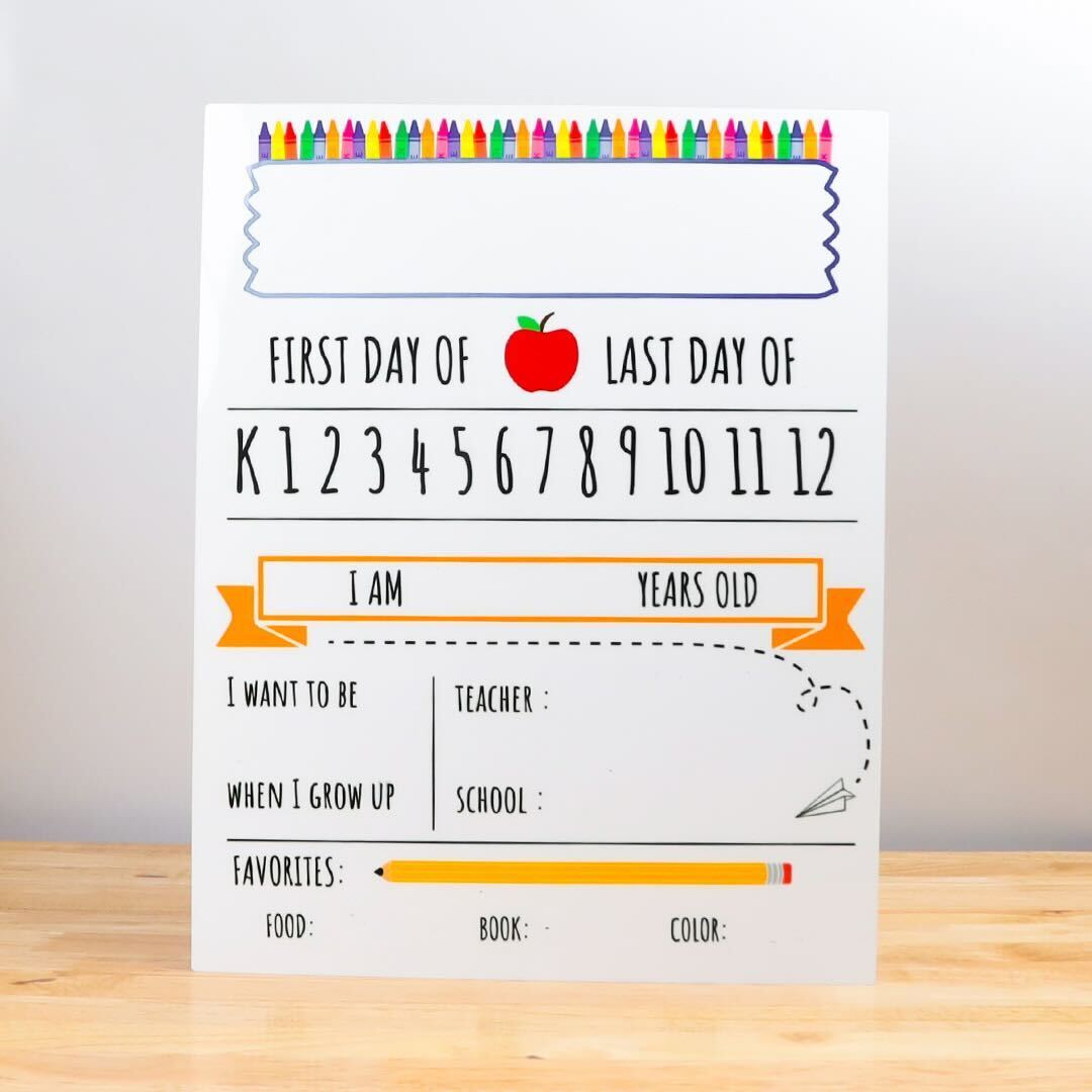 first day of school board