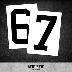 Custom Sublimation 8" Numbers