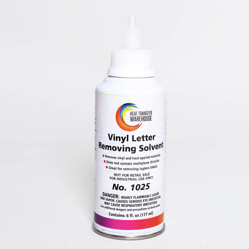 Heat Transfer Vinyl Remover for Fabrics, Rapid Remover Adhesive Remover,  Powerful Residue Remover-125 ML