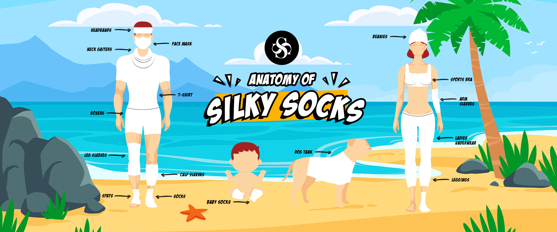 Silky Socks Brand Sublimation Blanks