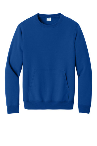 Port Company® Core Fleece Crewneck Pocket Sweatshirt