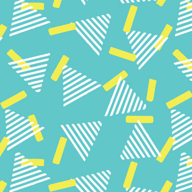 90's Triangle Teal - HTV Pattern