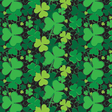 Lucky on Black - Pattern HTV