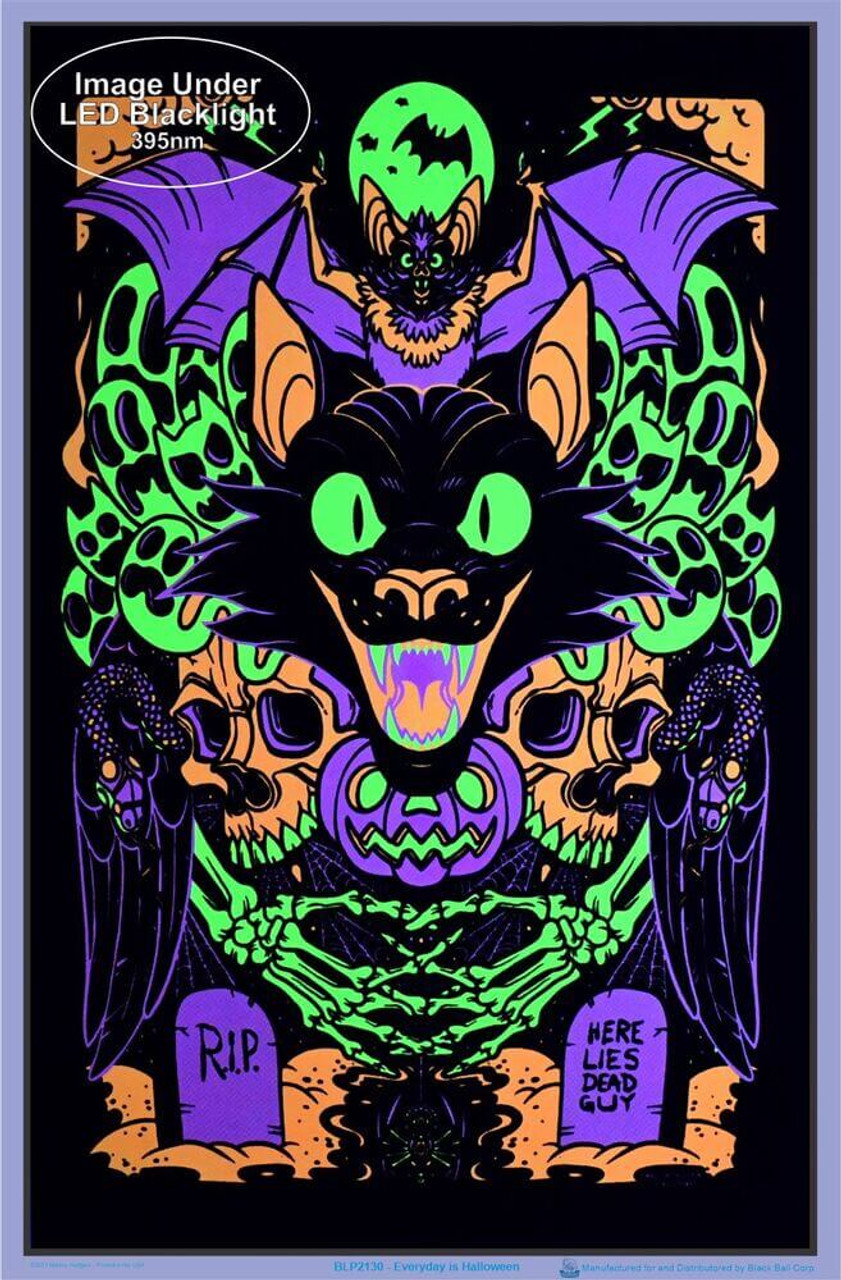 Every Day Is Halloween Blacklight Poster 23