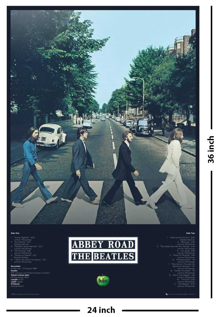 The Beatles - Abbey Road Tracks Music Poster - 24