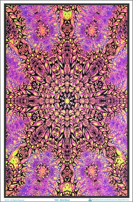 Vertigo Drop Blacklight Poster – 23x35, Psychedelic, Flocked, Unframed Reprint