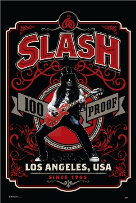 Slash - 100% Proof Los Angeles Poster - 24" X 36"