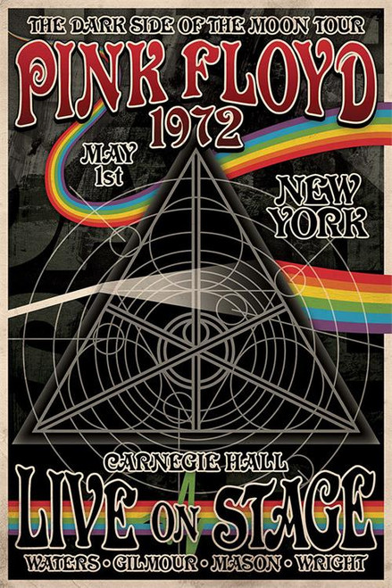 Pink Floyd Dark Side of the Moon Tour Poster - 24" X 36"