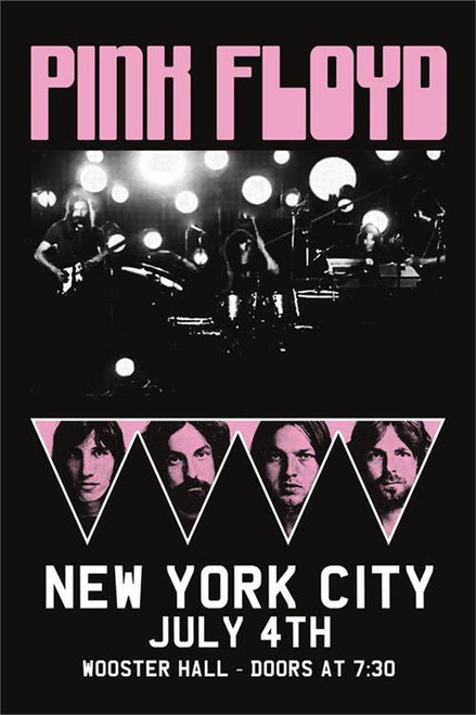 Pink Floyd New York City Concert Poster - 24" X 36"