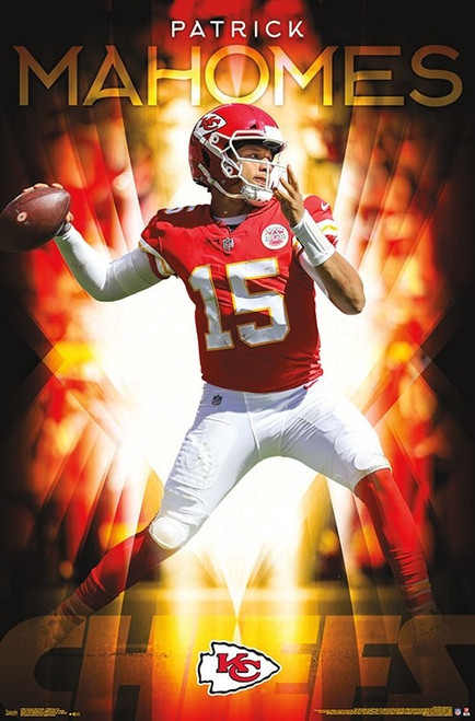 Kansas City Chiefs Patrick Mahomes Poster - 22.375'' x 34''