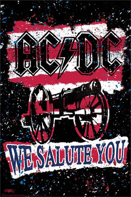 AC/DC "We Salute You" by: Stephen Fishwick Poster - 24" X 36"