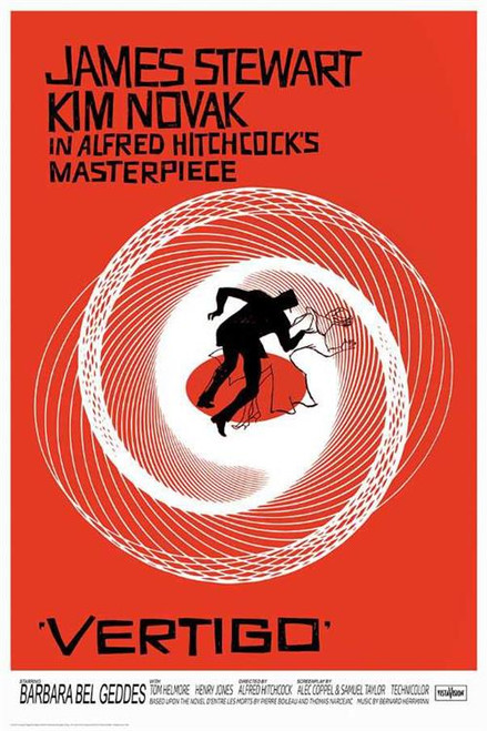 Vertigo One Sheet - Alfred Hitchcock - Poster - 24" x 36"