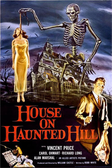 House Of Haunted Hill "Vincent Price" Poster - 24" X 36"