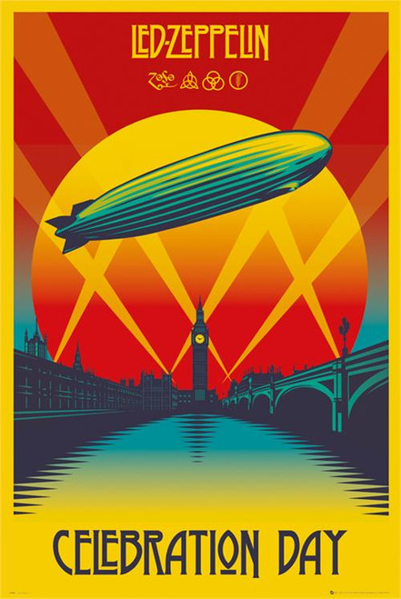 Led Zeppelin Celebration Day Poster - 24" X 36"