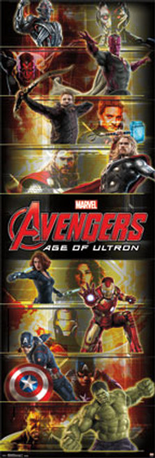 Avengers Door Poster - 21" X 62"