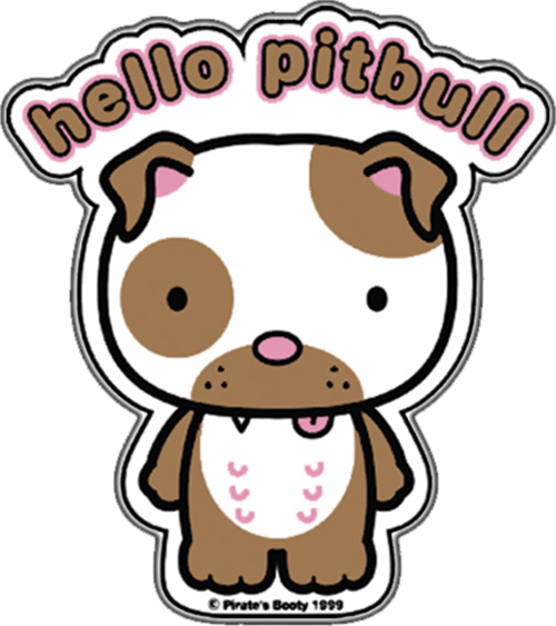 Hello Pitbull - Sticker