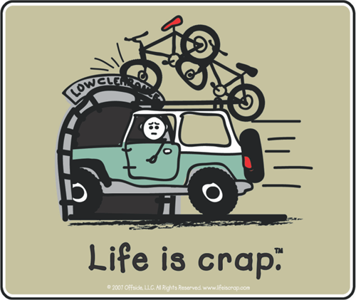 Life Is Crap - Overpass Bike - Sticker - Closeout