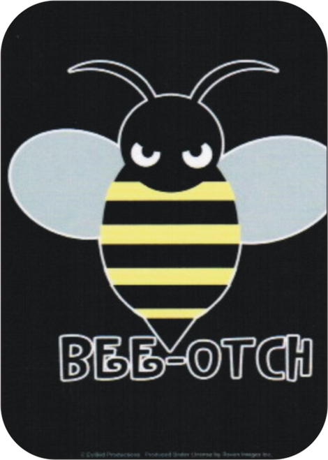 Bee-Otch - Large Sticker - 2 1/2" X 3 3/4"
