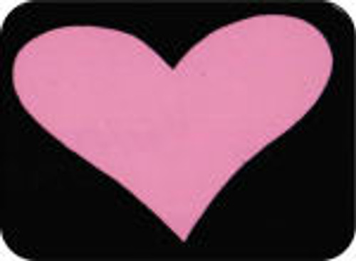 Pink Heart Large Sticker - 2 1/2" X 3 3/4"