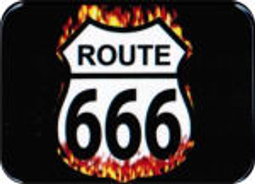 Route 666 Large Sticker - 2 1/2" X 3 3/4"