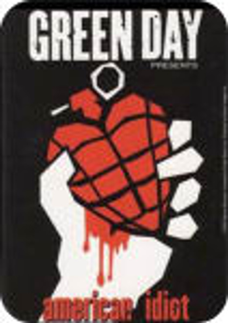 Green Day - American Idiot 2 - Mini Sticker - 2" X 2 3/4"