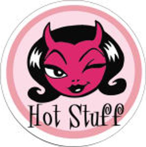Hot Stuff Devil  - Round Sticker - 2 1/2" Round