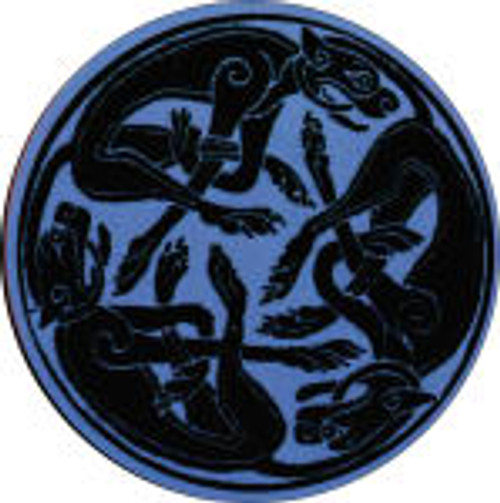 Celtic Dog  - Round Sticker - 2 1/2" Round