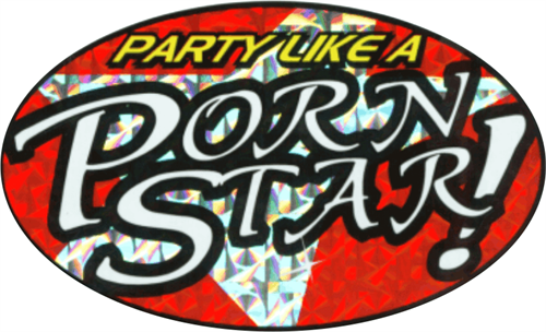 Porn Star - Large - 4.5" x 6" - Sticker