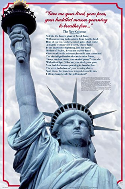 Lady Liberty Educational History Teacher Classroom Chart Print Poster 24x36