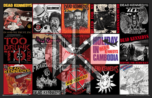 Dead Kennedys Album Covers Collage Mini Poster- 17" x 11"