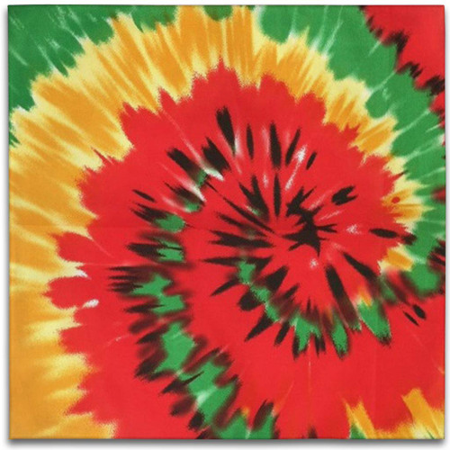 Bandana - Tie Dye - 21" x 21" - Cotton