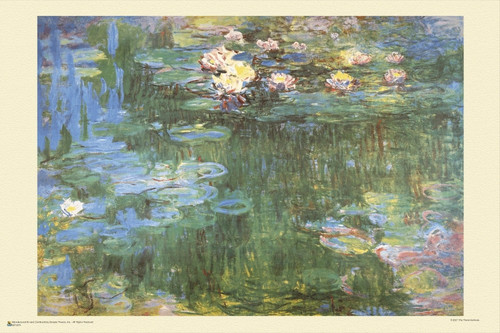 Waterlilies by Claude Monet Mini Poster 18" x 12"