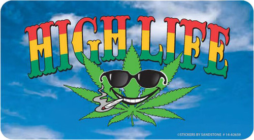 High Life - Large - 6" x 4.5" - Rectangle Vinyl Sticker