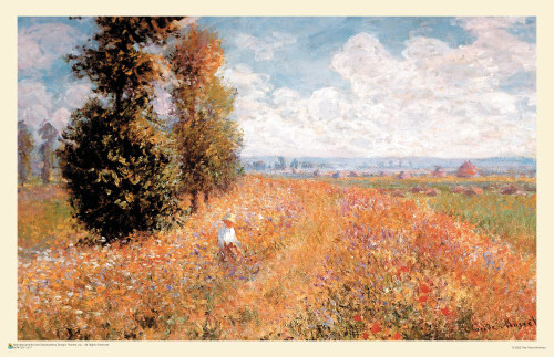 Claude Monet - Paysage Pres de Giverny Poster 17" x 11"