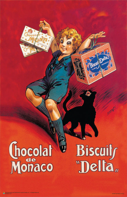 Monaco Chocolates and Delta Biscuits by Dorfi Mini Poster 11" x 17"