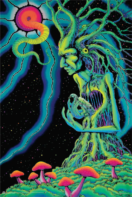 Tree Spirit - Non-Flocked Blacklight Poster 24" x 36"