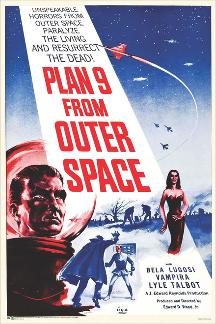 Plan 9 From Outer Space Classic Movie Poster 24" x 36"