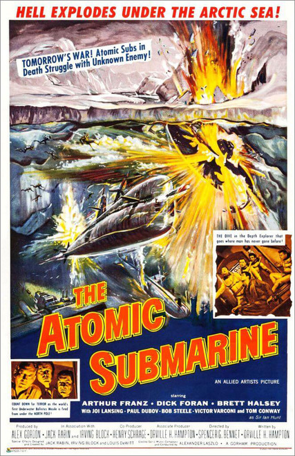 The Atomic Submarine Classic Movie Mini Poster 11" x 17"