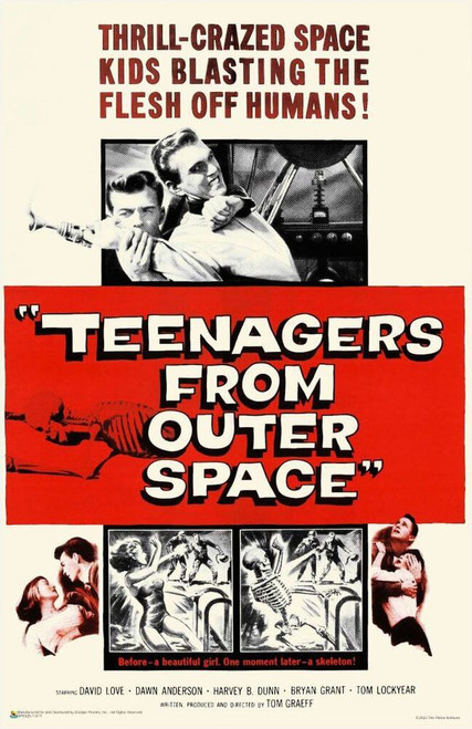 Teenagers From Outer Space Classic Movie Mini Poster 11" x 17"