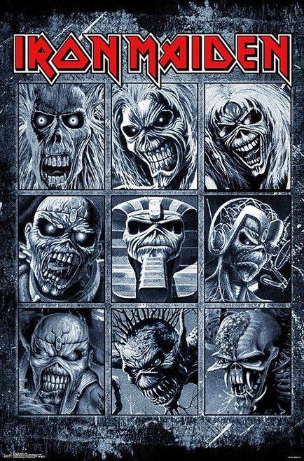 Iron Maiden - Grid Poster - 22.375" x 34"