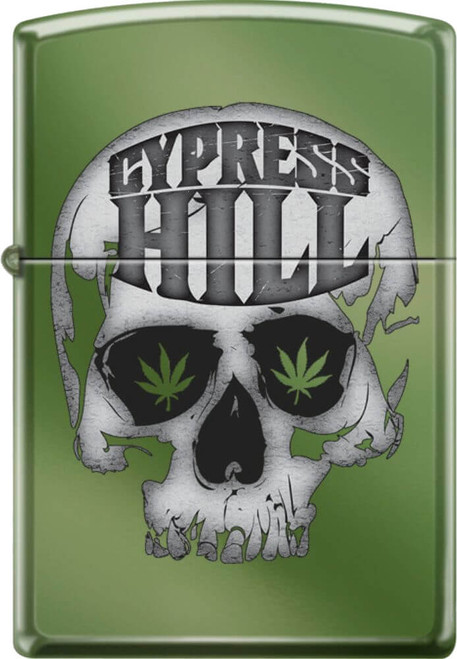 Cypress Hill High Polish Green Zippo Lighter