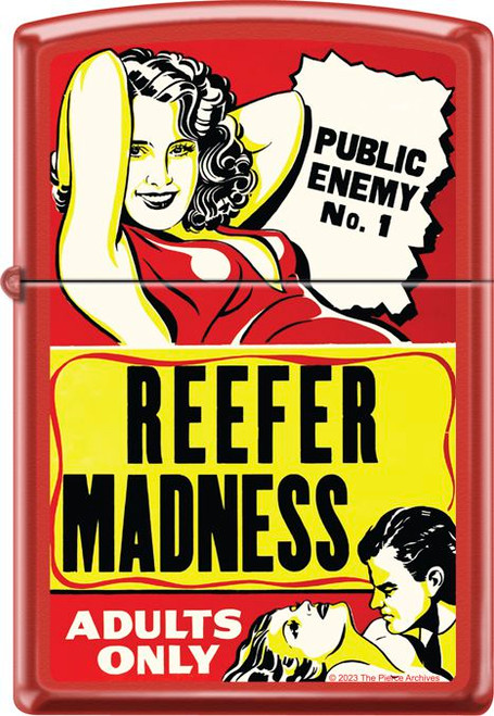 Reefer Madness Red Matte Zippo Lighter